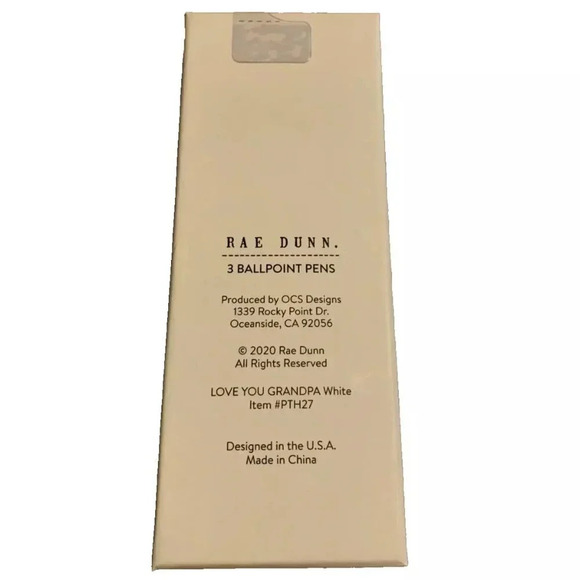 NEW 3-PAck Rae Dunn LOVE YOU GRANDPA Ballpoint Pen Set - Picture 3 of 3